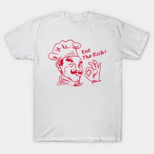 Eat The Rich - Pizza T-Shirt